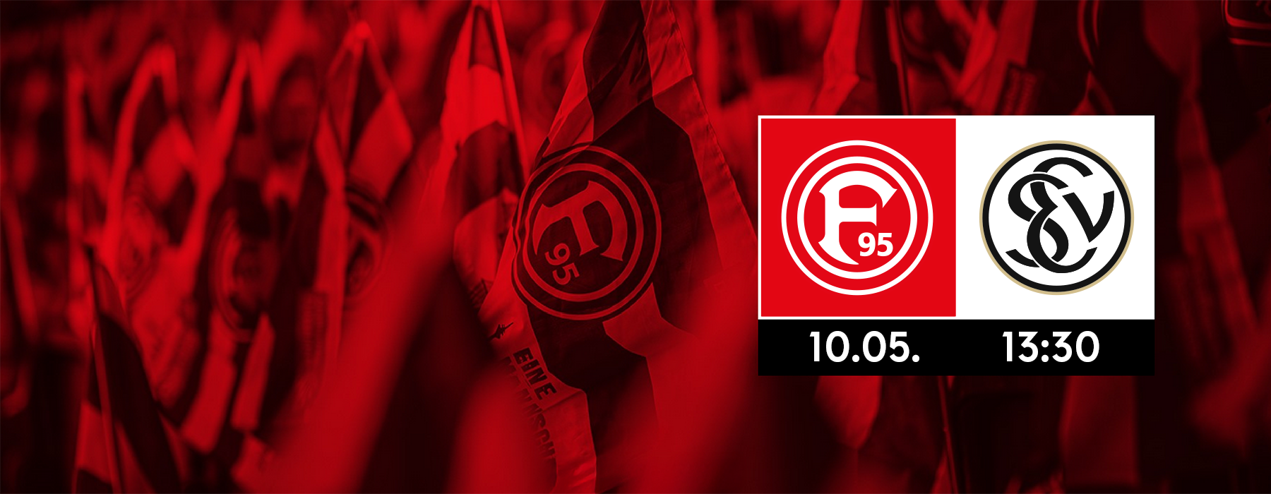 Spielpaarung F95 gegen SV Elversberg, 10.05. um 13:30 Uhr